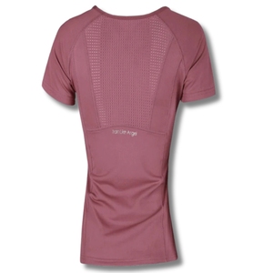 Camiseta Deportiva de Manga Corta para Mujer, Ajustada, de Secado Rápido, Transpirable, para Gimnasio, Yoga, con Estampado por Transferencia de Calor, en Spandex/Poliéster - Product Image 5
