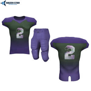 Uniforme de football américain personnalisable en spandex/polyester avec manches courtes, respirant, séchage rapide, UPF 50, évacuation de l'humidité - Product Image 2