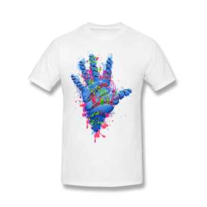 เสื้อยืดสตรีทแวร์ผู้ชายลายกราฟิกทรงโอเวอร์ไซส์สไตล์วินเทจโกธิค ล้างสีแบบแอซิดวอช ลายกางเขนแบบโบสถ์ - Product Image 3