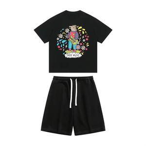 Conjunto de Ropa Casual de Verano para Hombre, Camisetas y Pantalones Cortos de Punto Transpirables de Secado Rápido con Estampado Sólido, de Proveedor Destacado - Product Image 2