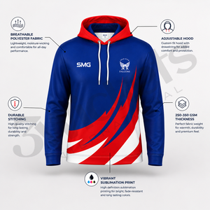 Sudadera con Capucha de Invierno Sublimada Personalizada, 2 Piezas, Teñida en Color Liso, Ligera, Duradera, Ropa Urbana para Hombre, Mujer y Unisex - Product Image 2