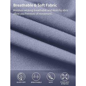 Shorts de sport pour femmes à double couche avec poche pour téléphone, en polyester, séchage rapide, fluides, taille haute, respirants, pour le yoga et l'entraînement - Product Image 5