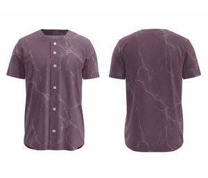 เสื้อเบสบอลแฟชั่นแบบซับลิเมชั่น – เสื้อกีฬาทีมที่สวมใส่สบายพร้อมโลโก้และหมายเลขแบบกำหนดเอง |   ฐานผ้าโพลีเอสเตอร์ที่ระบายอากาศได้ดี - Product Image 2