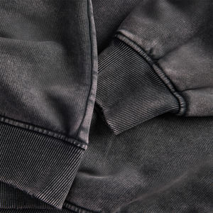 Sweat-shirt épais et lourd à capuche et épaules tombantes, en molleton bouclette, personnalisable avec logo, coupe oversize, pull sport pour femme, OEM - Product Image 3