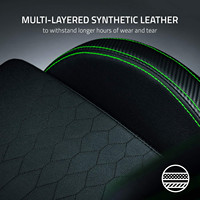 Chaise de jeu confortable avec support lombaire ergonomique, cuir synthétique durable et coussins en mousse haute densité