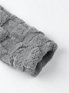 Superior international <b>Hoodies</b> for <b>Men</b> Fuzzy <b>Sherpa</b> Pullover Letter Graphic Embroidery Long Sleeve Fall Winter <b>Fleece</b> Hooded - Product Image 6