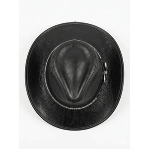 Trendy Leather Cowboy <b>Hat</b> for Men & Women Classic <b>Western</b> Wide Brim Adjustable Four Seasons Breathable Customized Design - Product Image 3