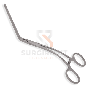 Pinza DeBakey Bulldog con Ángulo de 45 Grados, Vástago Curvo de 4.78 Pulgadas, Mango de Anillo de Acero Inoxidable, Instrumento Vascular de SurgiRight - Product Image 1