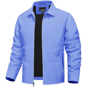Chaqueta Bomber de Poliéster con Cuello Acanalado, Cremallera de PU, Estilo Casual para Exteriores, Ajuste Delgado, Talla Personalizada, Logotipo Bordado Personalizado, MOQ Bajo - Product Image 3