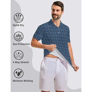 Chemises polo pour hommes, nouveau design, pour l'été, en coton de haute qualité, taille plus, matière décontractée, différentes couleurs - Product Image 5