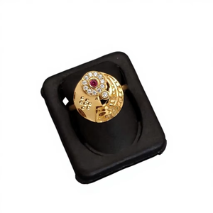 Bague de mode plaquée or pour femme Jewelemarket avec pierre autrichienne, style élégant et luxueux pour le quotidien, les fêtes et les mariages - Product Image 2