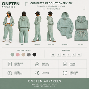 Ensemble de survêtement à capuche pour femme, imprimé animal brodé sur mesure, manches longues, coupe ample, léger, dégradé de couleurs, coton teint par immersion - Product Image 2