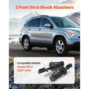 2 Pezzi Ammortizzatori Anteriori con Molla Elicoidale Compatibili per Honda CR-V 2007-2014 - Product Image 2
