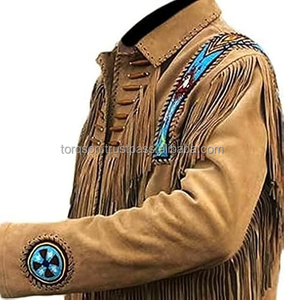 Chaqueta Casual de Cuero de Alta Calidad para Hombre, Estilo Western, con Logotipo Frontal, Tinte Vintage, para Primavera, Otoño e Invierno - Product Image 4