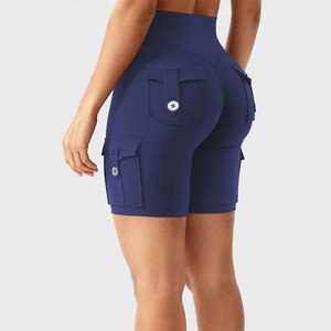 Latest Design Custom Breathable Quick Dry <b>Women's</b> Training Gym Workout Polyester Spandex Stretchable Gym <b>Shorts</b> Wholesale - Product Image 6