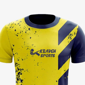 เสื้อเจอร์ซีย์พิมพ์ลายคุณภาพพรีเมียมสั่งทำพิเศษ ระบายอากาศได้ดี แขนสั้น เหมาะสำหรับเล่นกีฬาและใส่ในช่วงฤดูร้อน พิมพ์ลายดิจิทัล - Product Image 4