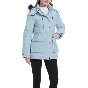<b>Women's</b> Belted Winter <b>Parka</b> Jacket Warm Hooded Coat Insulated Fashion Outdoor Outerwear Wholesale Manufacturer Warm Winter - Product Image 1