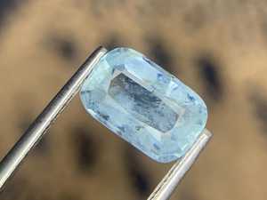 Piedra Preciosa de Aguamarina Azul Cielo Natural, Facetada, Suelta, para Joyería, Anillo, Colgante, Cristal - Product Image 6