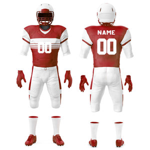 Uniforme de football américain de qualité supérieure, vêtements d'équipe, coupe confortable, vêtements de sport, matériau durable, uniforme de terrain de football américain - Product Image 1