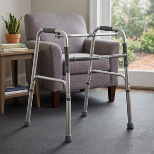 Aluminium Reciprocal Walking <b>Frame</b> | Lightweight Mobility <b>Walker</b> Aid Durable Shiny Finish Support System Safe Elderly Companion - Product Image 4