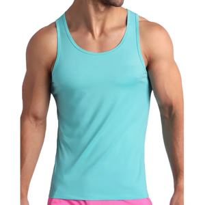 <b>Singlet</b> Athletics Vests Print <b>Running</b> Training Tank Top Men 90%Polyester 10%Spandex Sublimation Men's Mesh Tank Top - Product Image 3