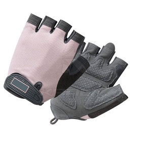 Gants de cyclisme en cuir confortables à demi-doigts avec sangle de poignet réglable, antidérapants et antichocs pour le vélo et l'usage quotidien - Product Image 3