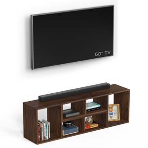 ชุดวางทีวี Petel อเนกประสงค์ ปรับระดับได้ พร้อมช่องเก็บของ 6 ช่อง ดีไซน์มินิมอลสำหรับ DIY - Product Image 6