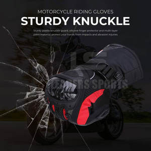 Gants de moto en cuir imperméables et respirants, compatibles écran tactile, pour sports de plein air et entraînement - Product Image 5