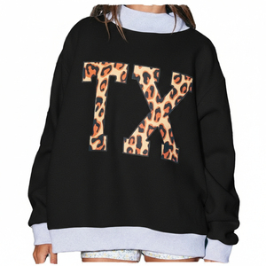 Sudadera Oversize Casual de Invierno para Mujer con Forro Polar, Cuello Alto, de Felpa Suave de Poliéster/Algodón, Estilo Urbano, Bordada, de Secado Rápido - Product Image 4