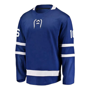 Nueva Camiseta de Hockey Personalizada con Bordado a Rayas, Uniforme Sublimado Deportivo OEM con Logotipo del Equipo, Pantalones Transpirables 100% Poliéster - Product Image 3