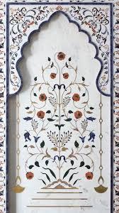 Panneaux et carreaux muraux floraux en marbre incrusté, modernes, faits à la main, imperméables et ignifuges pour usage domestique et de divertissement - Product Image 2