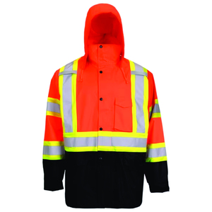 Veste de travail de sécurité, vêtements réfléchissants à haute visibilité pour les équipes routières, les sites industriels, les travaux en extérieur et les équipes de construction - Product Image 6