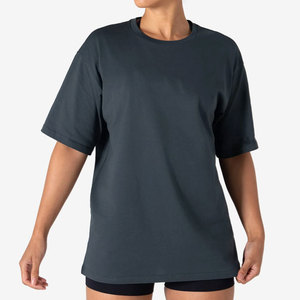 T-shirt de sport pour femme 100 % polyester, couleur unie, séchage rapide, coupe ajustée, compressé, été, haute qualité, athlétique, vierge, pas cher - Product Image 5