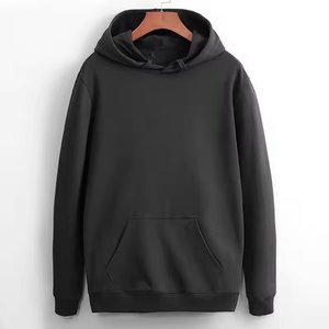 Sweat-shirt à capuche uni pour homme, coupe classique, tricoté, décontracté, avec poche avant, pour l'automne - Product Image 5