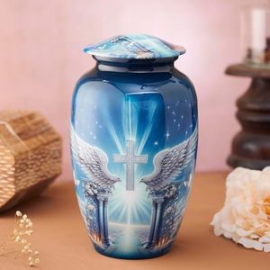 Urna Funeraria de Aluminio de Fabricante Confiable con Acabado Metálico Elegante para Guardar Cenizas de Familiares, Solución Segura para el Almacenamiento de Cenizas - Product Image 3
