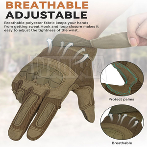 Tactical Gloves <b>Paintball</b> Gloves Knuckle Protection Breathable Anti-Slip Impact Resistant Outdoor OEM Bulk - Product Image 4