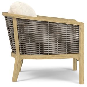 Set di 2 Sedie da Conversazione per Esterni in Materiale Naturale Parkside - Product Image 2