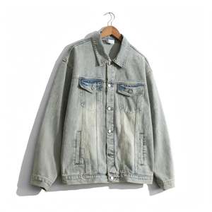 Men Autumn New Denim <b>Jacket</b> Stand Collar Zipper Closure Yarn Dyed 100% Cotton Denim <b>jacket</b> for men Closure Regular Fit Autumn - Product Image 4