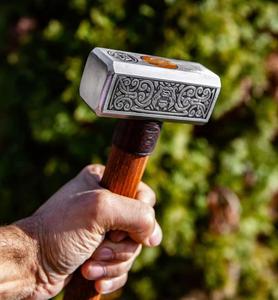 Custom Craft High Quality Mini Roofing Hammer Hand forged with etched head For Outdoor and Multiple Uses - Product Image 1