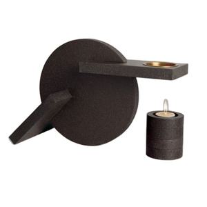 Bougeoir sculptural moderne équations tactiles bougeoir en pierre porte-bougie chauffe-plat géométrique décor artistique pièce de décoration pour la maison - Product Image 1