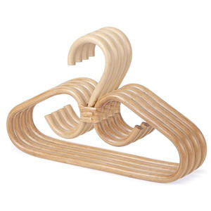 ไม้หวายเสื้อผ้าไม้แขวนเสื้อไม้แขวนเสื้อขายส่งราคาที่ดีที่สุด - Product Image 2