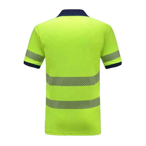 เสื้อโปโลผู้ชายแบบสะท้อนแสงสำหรับงานกลางแจ้ง ระบายอากาศได้ดี เสื้อโปโลนิรภัยสำหรับคนงาน เสื้อป้องกันสำหรับคนงาน - Product Image 2