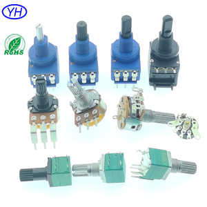 YH เครื่องวัดโพเทนชิโอมิเตอร์แบบมืออาชีพ RV097 9มม. RK09 10K 100K 9มม. โพเทนชิโอมิเตอร์แบบหมุนพร้อมสวิตช์10K - Product Image 1