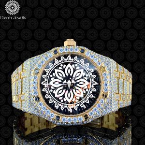 Charm_Jewells Luxury <b>Mechanical</b> <b>Watch</b> Yellow Gold Tonneau Case 42mm Sapphire Crystal Analog Dial Hollow Out Design Unisex - Product Image 1