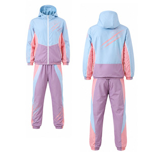 Men Hooded Windbreaker Printed Tracksuit Set <b>Lightweight</b> Polyester <b>Jacket</b> Pants Performance Gym <b>Running</b> Outdoor Wear OEM ODM - Product Image 5