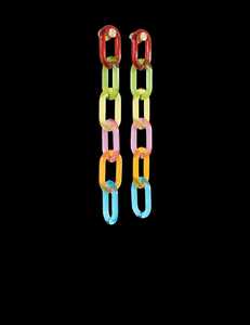 Cadena de Resina Decorativa con Eslabones de Acrílico Estilo Caparazón de Tortuga, Adorno para Mesa de Centro, Escultura Decorativa para Sala de Estar - Product Image 5
