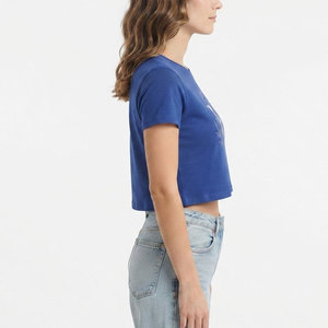 Nouveauté - T-shirt court pour femme, manches courtes, coupe courte, style décontracté, tissu doux, confortable, style moderne pour tous les jours - Product Image 4