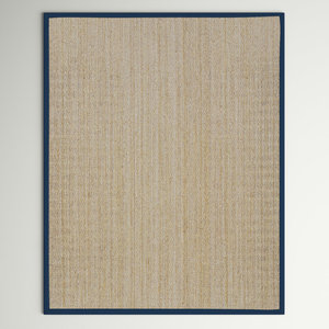 Alfombra tejida a mano Seagrass Beige Area Coastal Farmhouse Decor; Set Premium - Product Image 2
