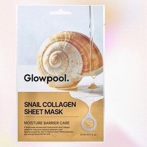 มาส์กหน้าคอลลาเจนเกาหลี GLOWPOOL K-Beauty Glowful Snail Collagen SheetMask ผลิตในเกาหลี 10 แผ่น - Product Image 3