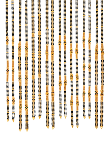 Collar Mangalsutra indio de oro macizo de 22k con cadena de cuentas negras, joyería para mujer, regalo de aniversario de bodas, uso diario, venta al por mayor. - Product Image 5